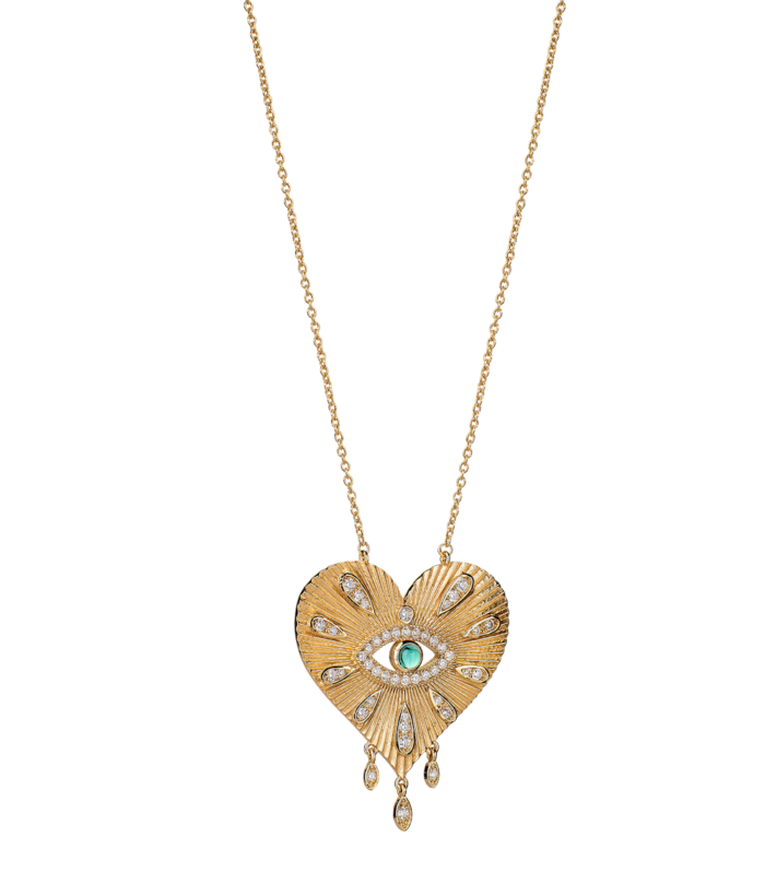 Multicolored Heart Necklace