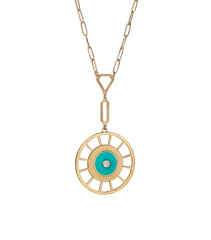 Multicolored Geometry Necklace