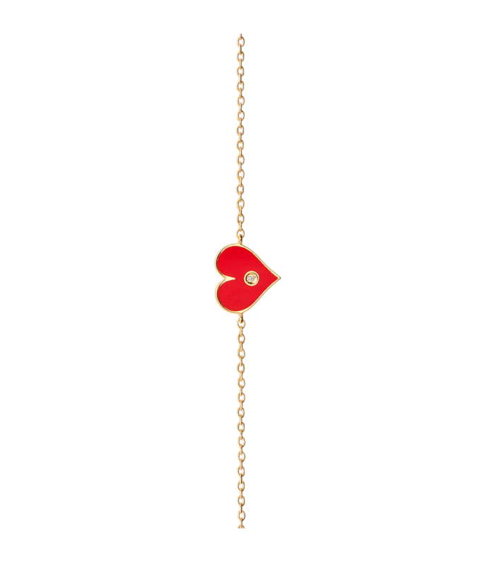Multicolored Amulet Heart Bracelet