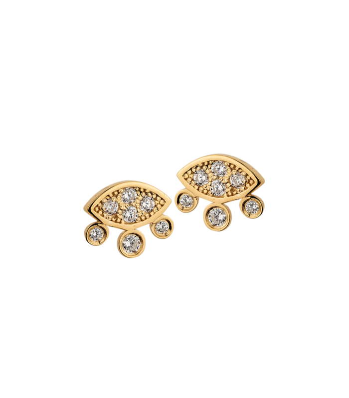 Multicolored Eye Earrings