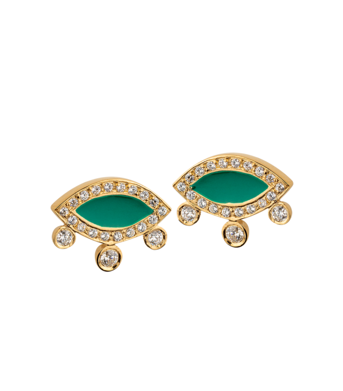 Multicolored Eye Earrings