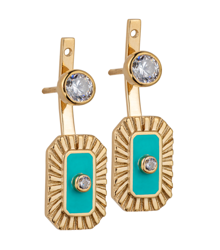 Multicolored Geometry Earrings