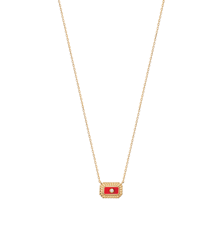 Multicolored Geometry Necklace