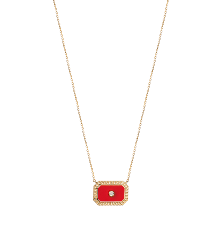 Multicolored Geometry Necklace