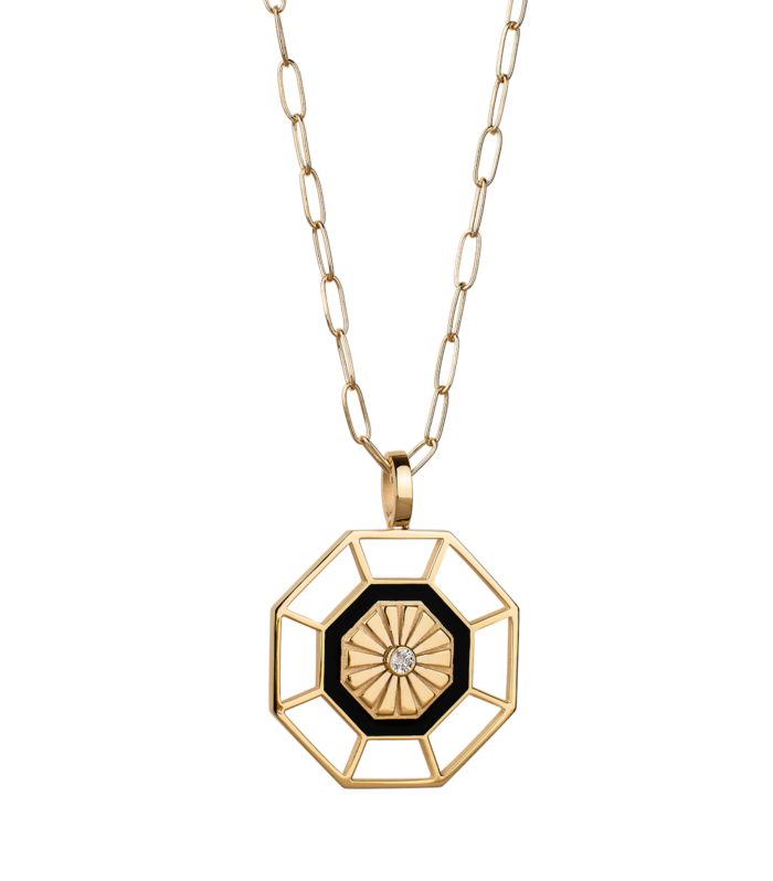 Multicolored Geometry Necklace
