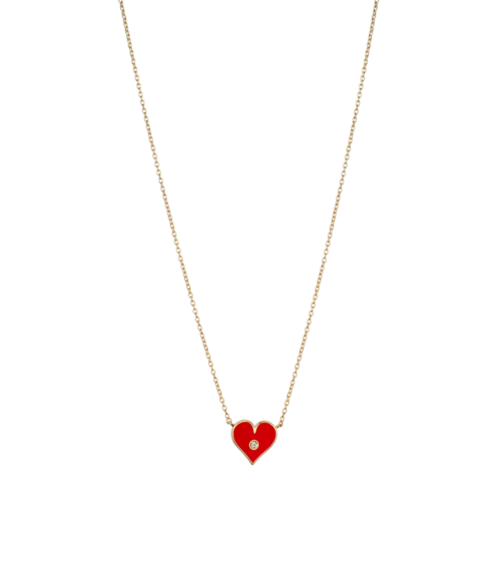Multicolored Amulet Heart Necklace