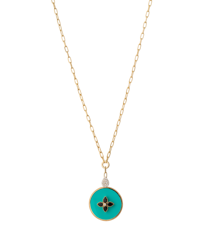 Multicolored Medallion Necklace